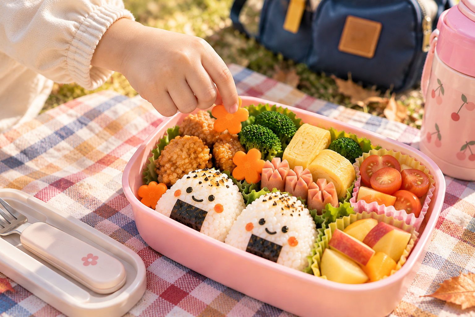秋の遠足のお弁当アイデア｜保育園児が食べやすい詰め方と注意点