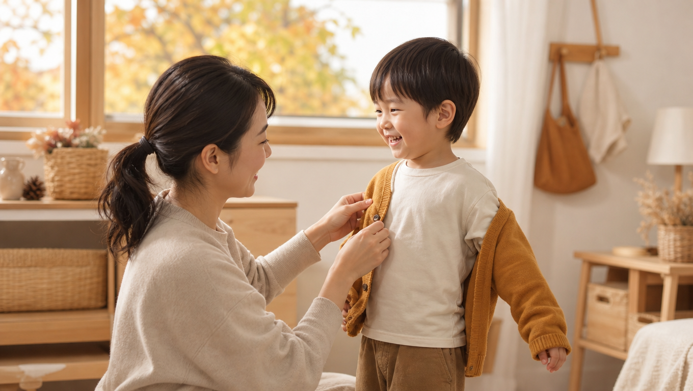 子どもの秋服はいつから？気温別の服装目安と朝晩の調整法